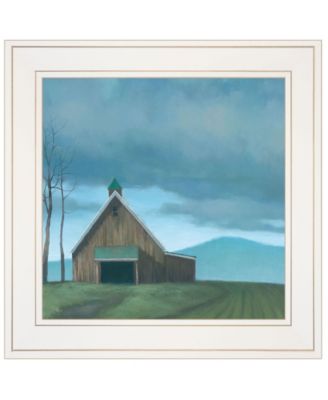 Lonesome Barn by Tim Gagnon, Ready to hang Framed print, White Frame, 15" x 15"