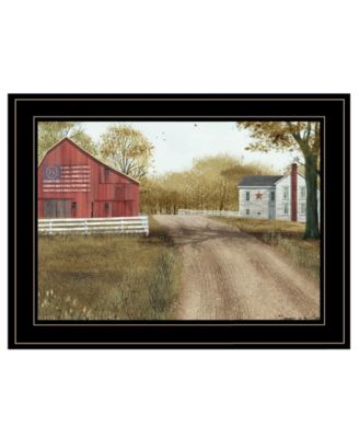Summer in the Country by Billy Jacobs, Ready to hang Framed Print, Black Frame, 19" x 15"