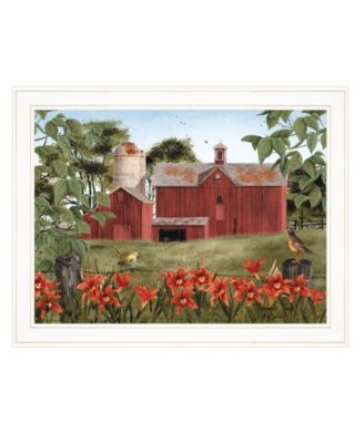 Summer Days by Billy Jacobs, Ready to hang Framed Print, White Frame, 27" x 21"