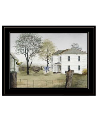 Spring Cleaning by Billy Jacobs, Ready to hang Framed Print, Black Frame, 21" x 15"