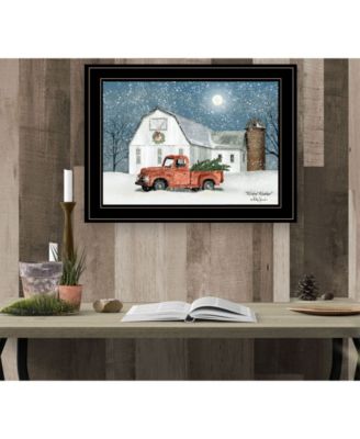 Wintry Weather by Billy Jacobs, Ready to hang Framed Print, Black Frame, 19" x 15"