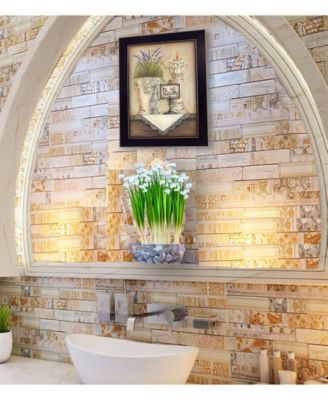 Bath By Mary June, Printed Wall Art, Ready to hang, Black Frame, 10" x 12"