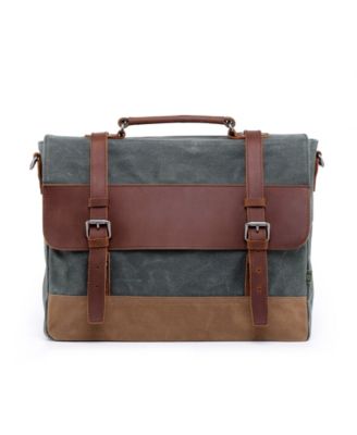 Stone Creek Waxed Canvas Briefcase