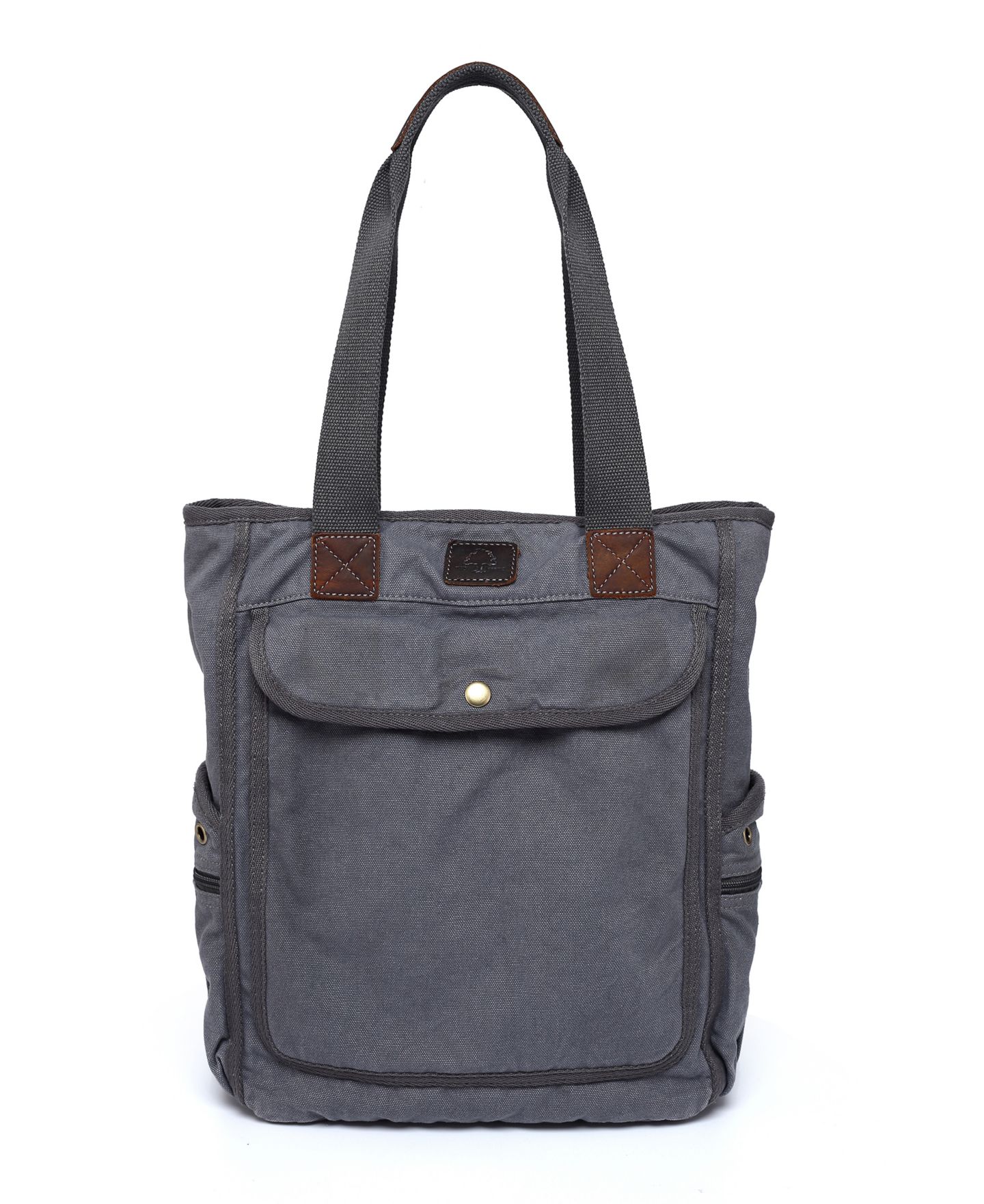Женская сумка TSD BRAND Atona Canvas, цвет: Серый — фото 2