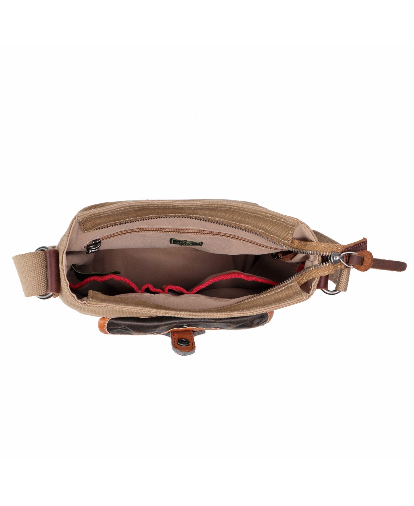 Женская сумка TSD BRAND Tapa Canvas Crossbody, цвет: Коричневый — фото 5