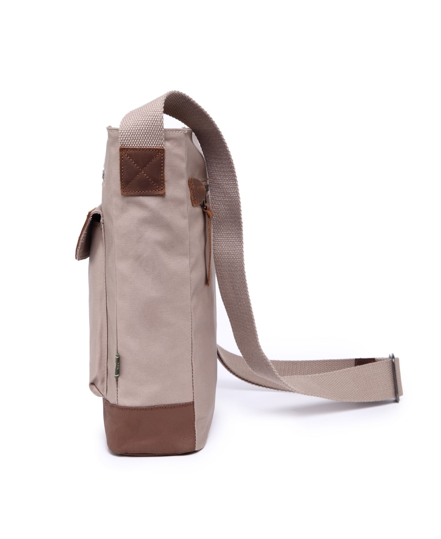 Женская сумка TSD BRAND Urban Light Canvas Crossbody Handbag, цвет: Бежевый — фото 3