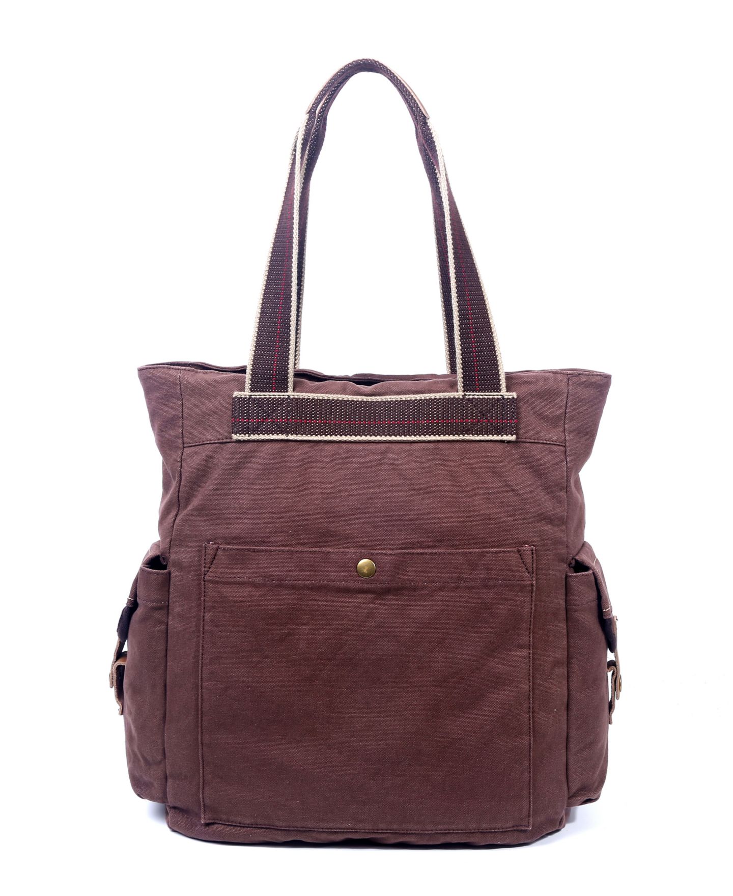 Женская сумка TSD BRAND Atona Utility Canvas, цвет: Коричневый — фото 4