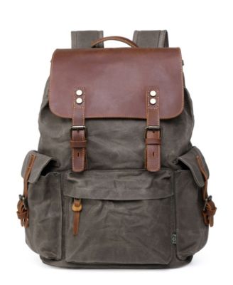 Stone Creek Waxed Canvas Backpack Handbag