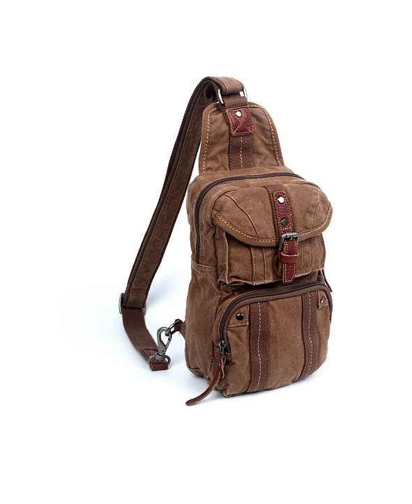 TSD BRAND Sunset Cove Canvas Sling Bag & Reviews - Handbags ...