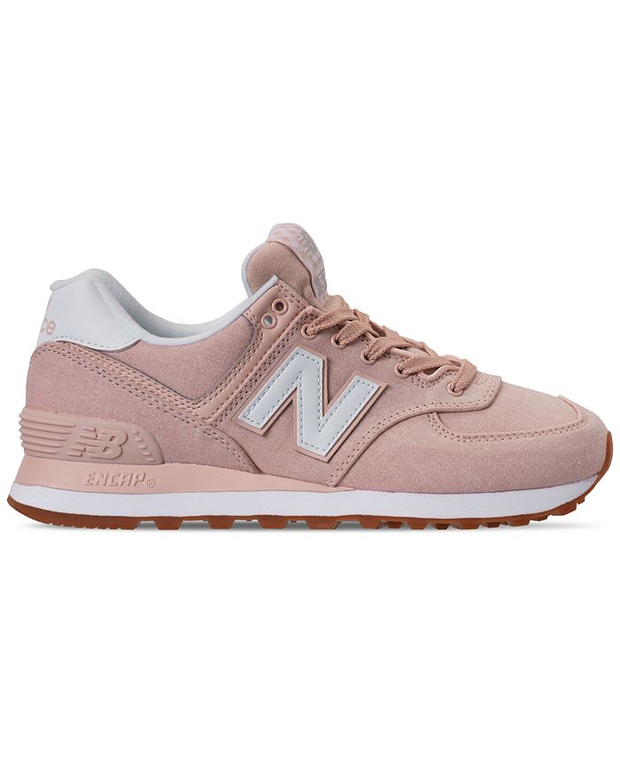 New Balance Women's 574 Gingham Casual Sneakers from Finish Line - Macy's