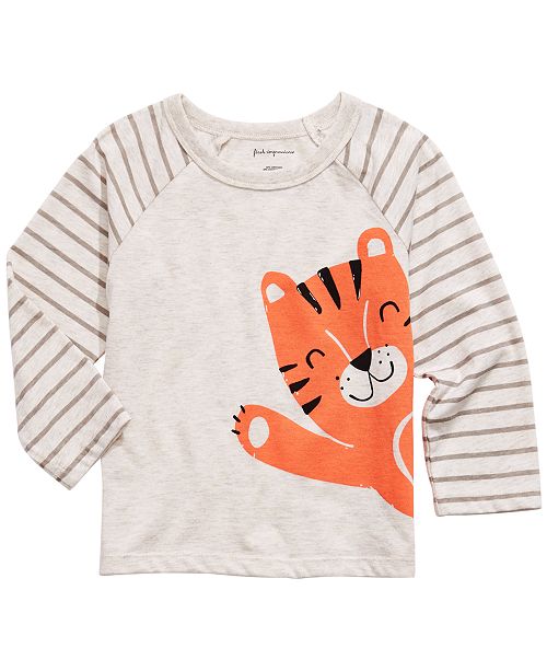 First Impressions Baby Boys Tiger Print T Shirt Created For Macy S