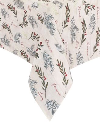 Holiday Tree Trimmings Tablecloth - 52" x 70"