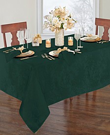 Elrene Poinsettia Jacquard Holiday Tablecloth - 52"