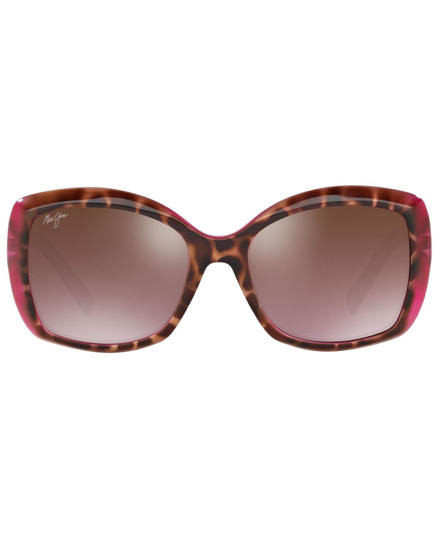 Женские солнцезащитные очки Maui Jim Polarized Orchid Sunglasses, цвет: Матовый белый / Розовый — фото 2
