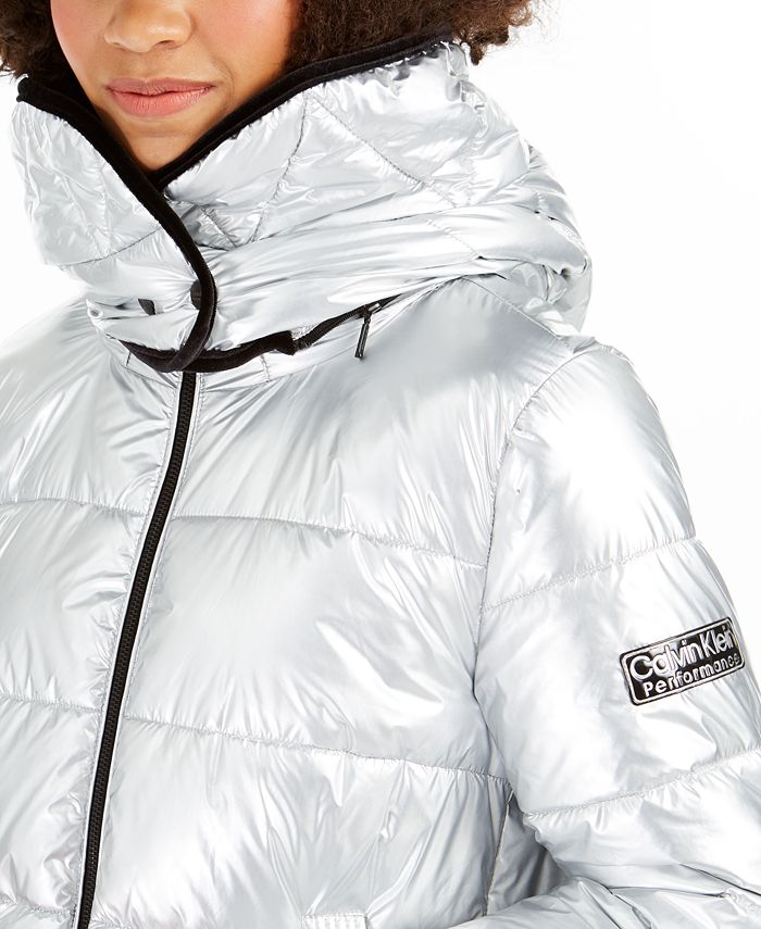 Calvin Klein Quilted Hooded Jacket Macy's