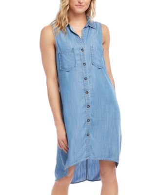 womens chambray shirt dress