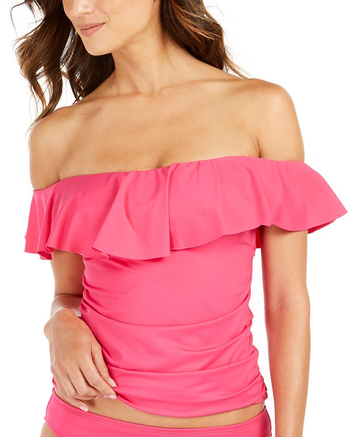 La Blanca Island Goddess Ruffled Tankini Top Macy's