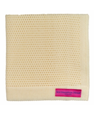 Southampton Home Lace Weave Teddy Bear Baby Blanket