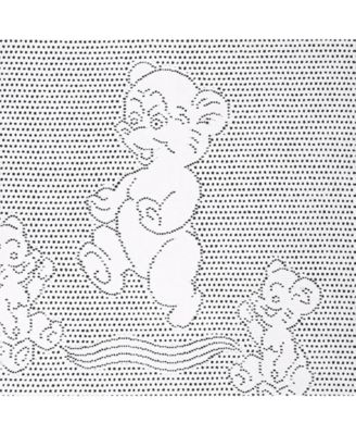Southampton Home Lace Weave Teddy Bear Baby Blanket