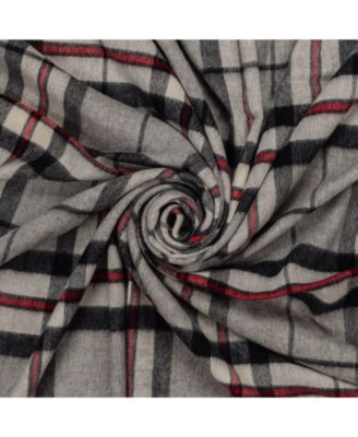 Highland Tartan Tweed Merino Wool Throw, 55" x 72"