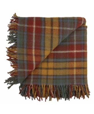 Tartan Tweed Fluffy Throw, 72" x 59"
