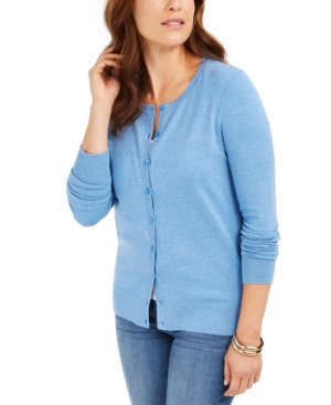 Charter Club Long-Sleeve Button-Front Cardigan Created for Macy's