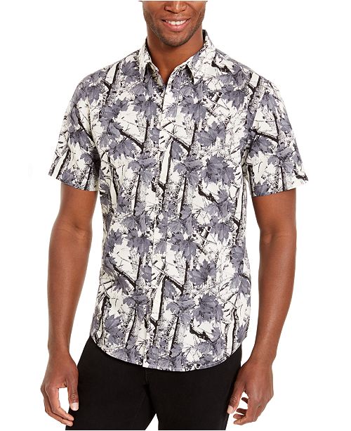 American Rag Men S Woodland Print Shirt Created For Macy S Reviews Casual Button Down Shirts Men Macy S