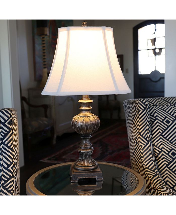 Jimco Lamp & Manufacturing Co Decor Therapy 25" Carved Table Lamp Macy's