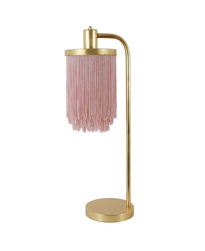 Framboise fringe shade floor outlet lamp