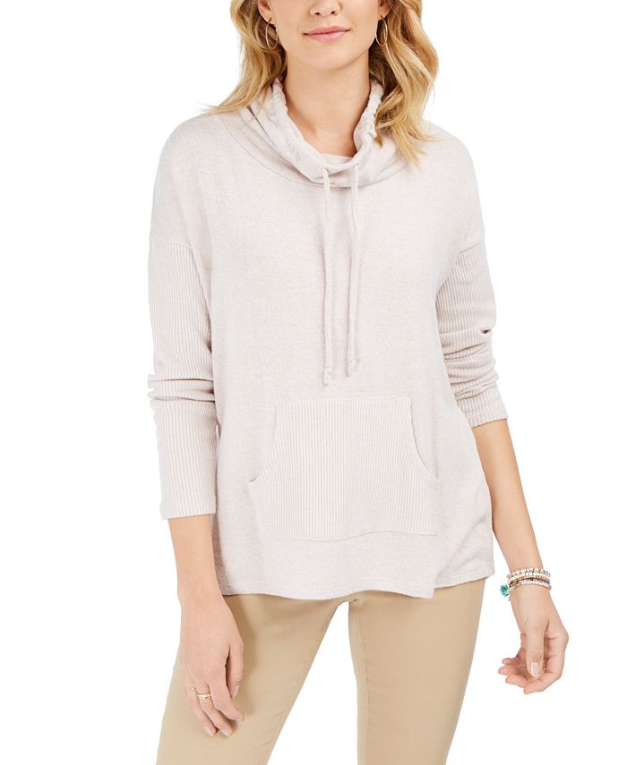 Style Co Drawstring Cowl Neck Sweater Created for Macy s Macy s