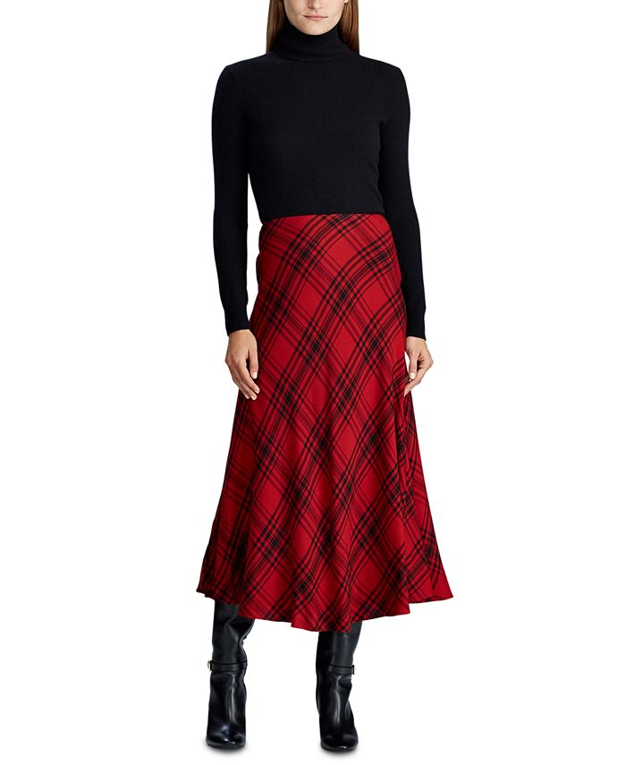 Lauren Ralph Lauren Plaid Midi Skirt Macy's