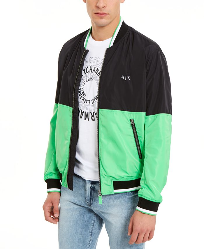 klimaat Inleg tiran A|X Armani Exchange Men's Hyperbright Colorblocked Bomber Jacket, Created  for Macy's & Reviews - Coats & Jackets - Men - Macy's