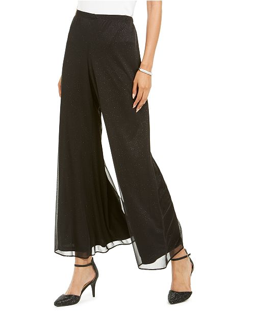 msk sparkled palazzo pants