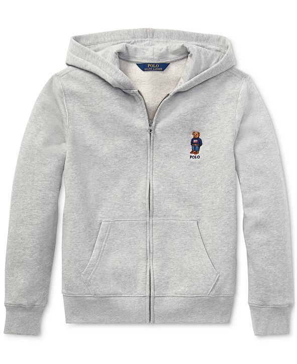 Polo Ralph Lauren Big Boys Polo Bear Fleece Hoodie, Created For Macy's ...