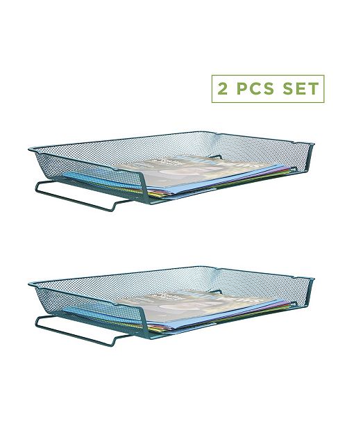 Mind Reader 2 Piece Stackable Letter Tray Desk Organizer Reviews Cleaning Organization Home Macy S