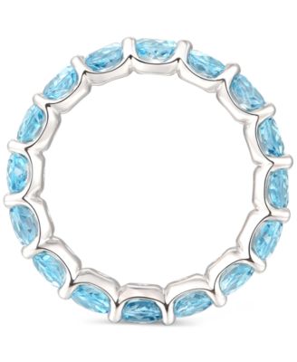 Rhodolite Garnet Band (1/2 c.t. t.w.) in Sterling Silver (Also Available In Citrine, Blue Topaz, Multi, Opal, and Amethyst)