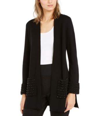 black sweatshirt cardigan