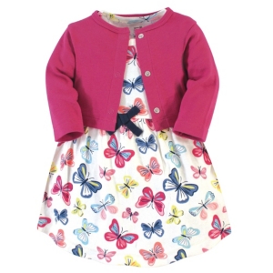 Touched by Nature Toddler Girl Organic Dress and Cardigan