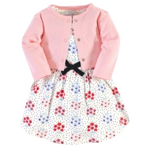 Touched by Nature Baby Girl Organic Dress and Cardigan