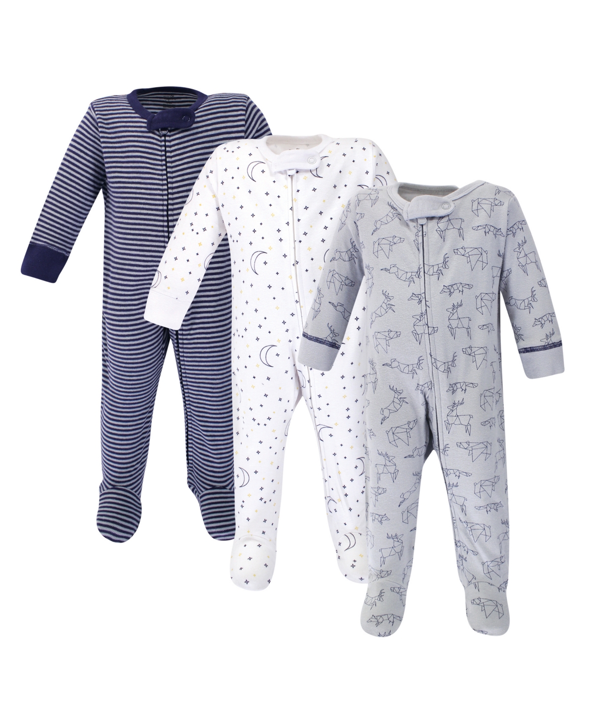 Touched by Nature Baby Boy Organic Sleep and Play 3 Pack