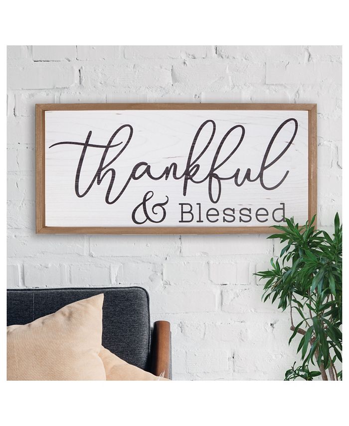 P Graham Dunn Thankful & Blessed Wall Art Macy's