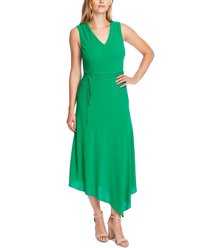 Vince Camuto Sleeveless Asymmetric A-Line Dress - Macy's