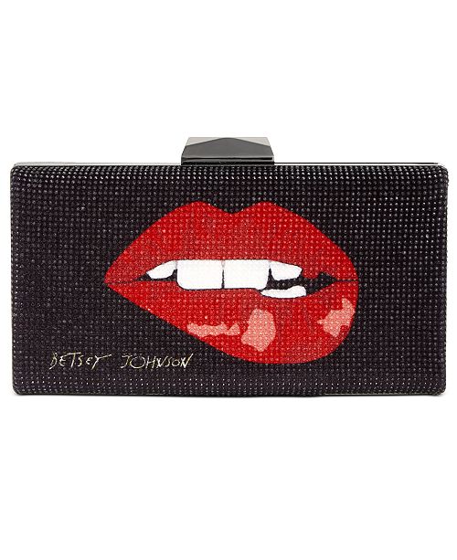 Betsey Johnson Too Much Lip Clutch Reviews Handbags Accessories Macy S