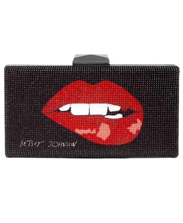 Betsey Johnson Too Much Lip! Clutch - Macy's