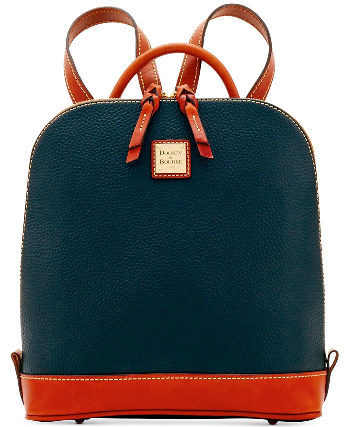 Dooney & Bourke Pebble Leather Zip Pod Backpack - Macy's