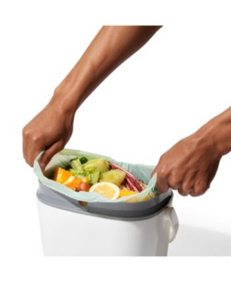 1.75 Gallon Compost Bin, White