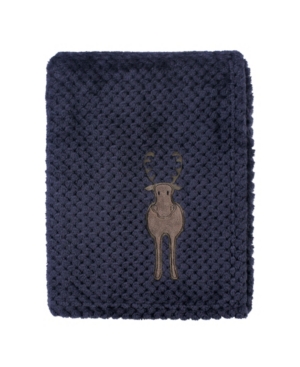 Hudson Baby Boy Plush Waffle Blanket