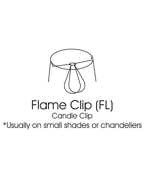 Cloth Wire Slant Crinkle Paper Empire Chandelier Lampshade With Flame Clip Collection Reviews Home Macy S