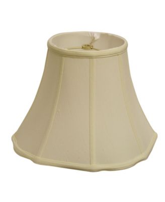 MACY'S CLOTH WIRE SLANT MODIFIED FANCY OCTAGON SOFTBACK LAMPSHADE WITH WASHER FITTER COLLECTION