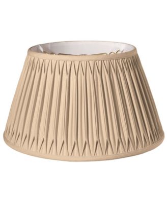 Cloth&Wire Slant Shallow Drum with Double Smocked Pleat Softback Lampshade